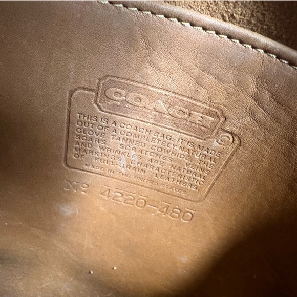 Vintage Coach Brown Leather Station Crossbody Bag - Picture 12 of 16